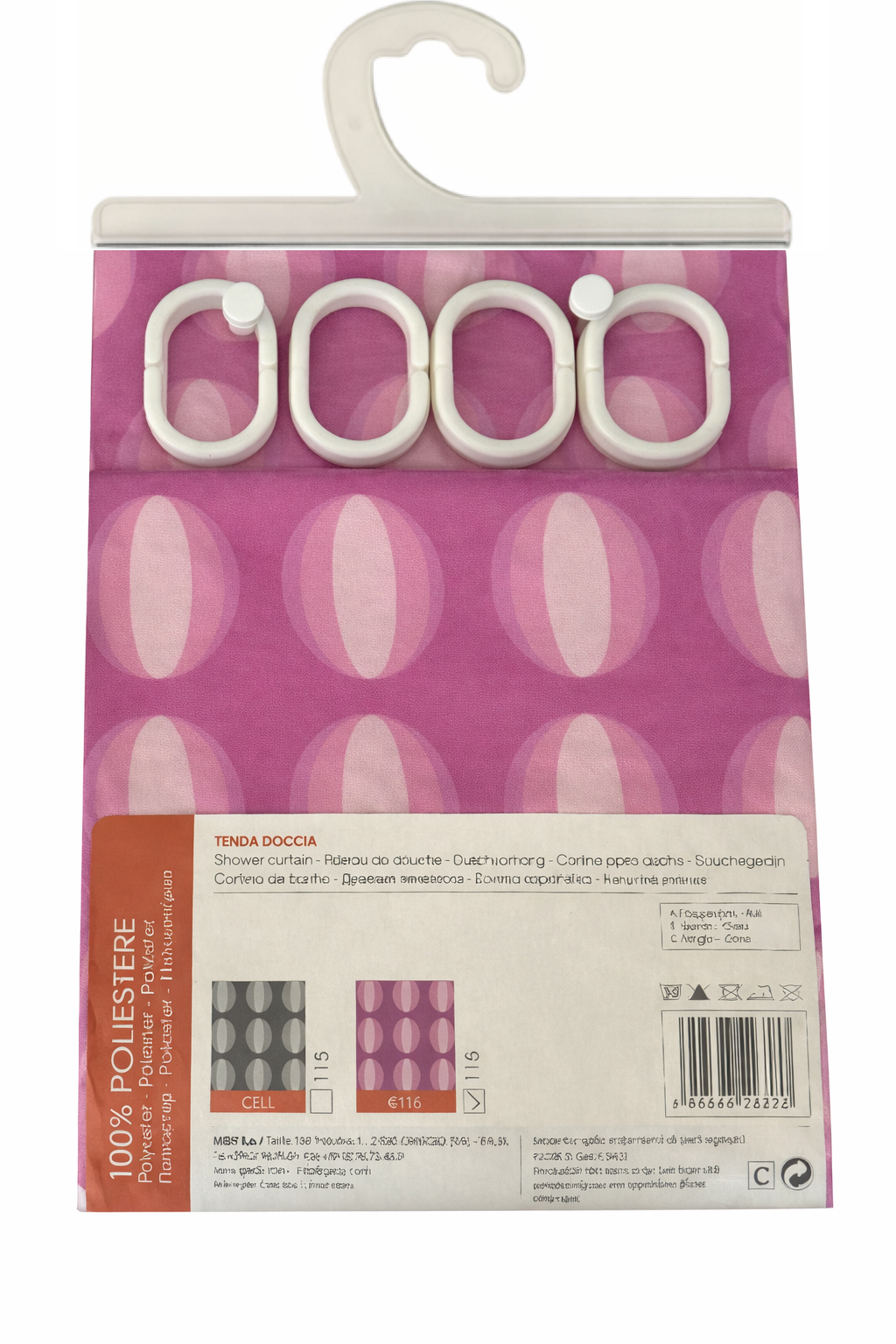 GEDY - TENDA DOCCIA O VASCA CELL FUCSIA