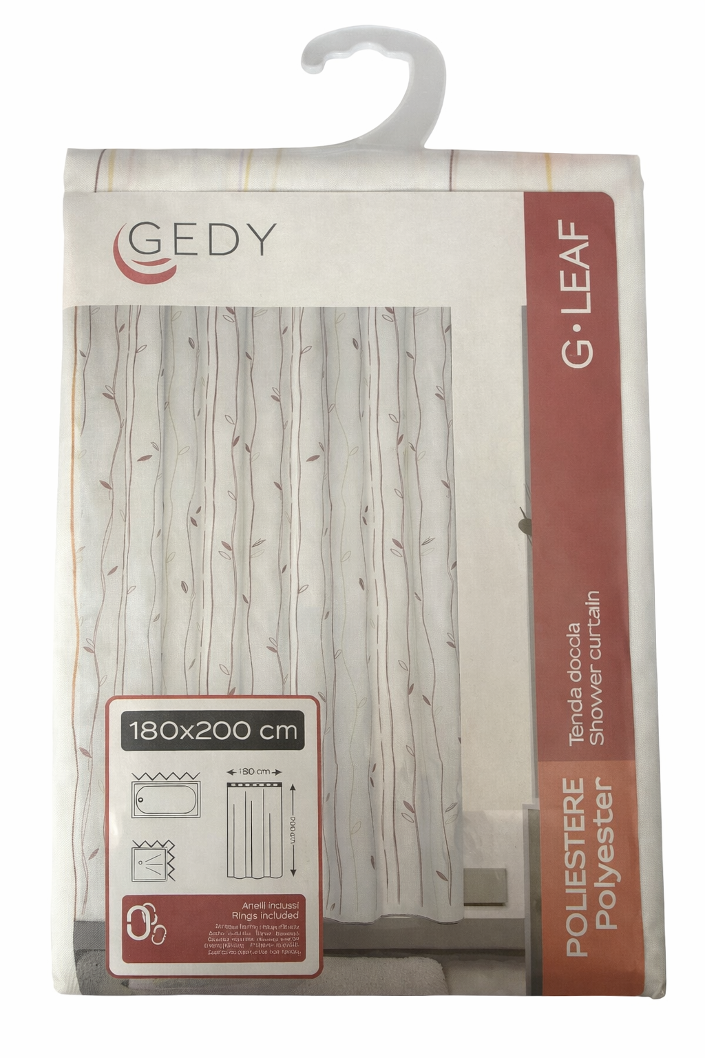GEDY - TENDA DOCCIA O VASCA LEAF