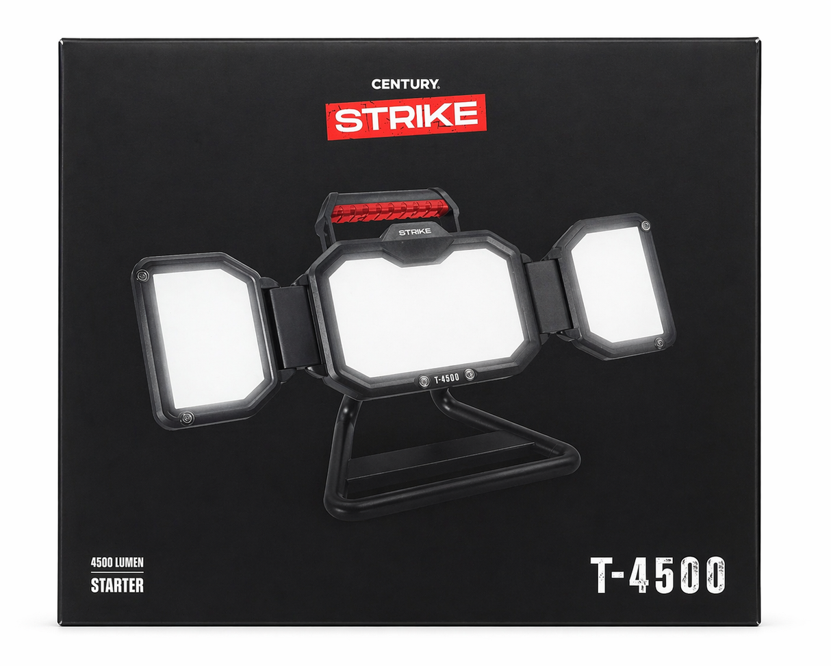 FARETTO PROIETTORE LED A TRE FACCE (MOD. CENTURY STRIKE T-4500)