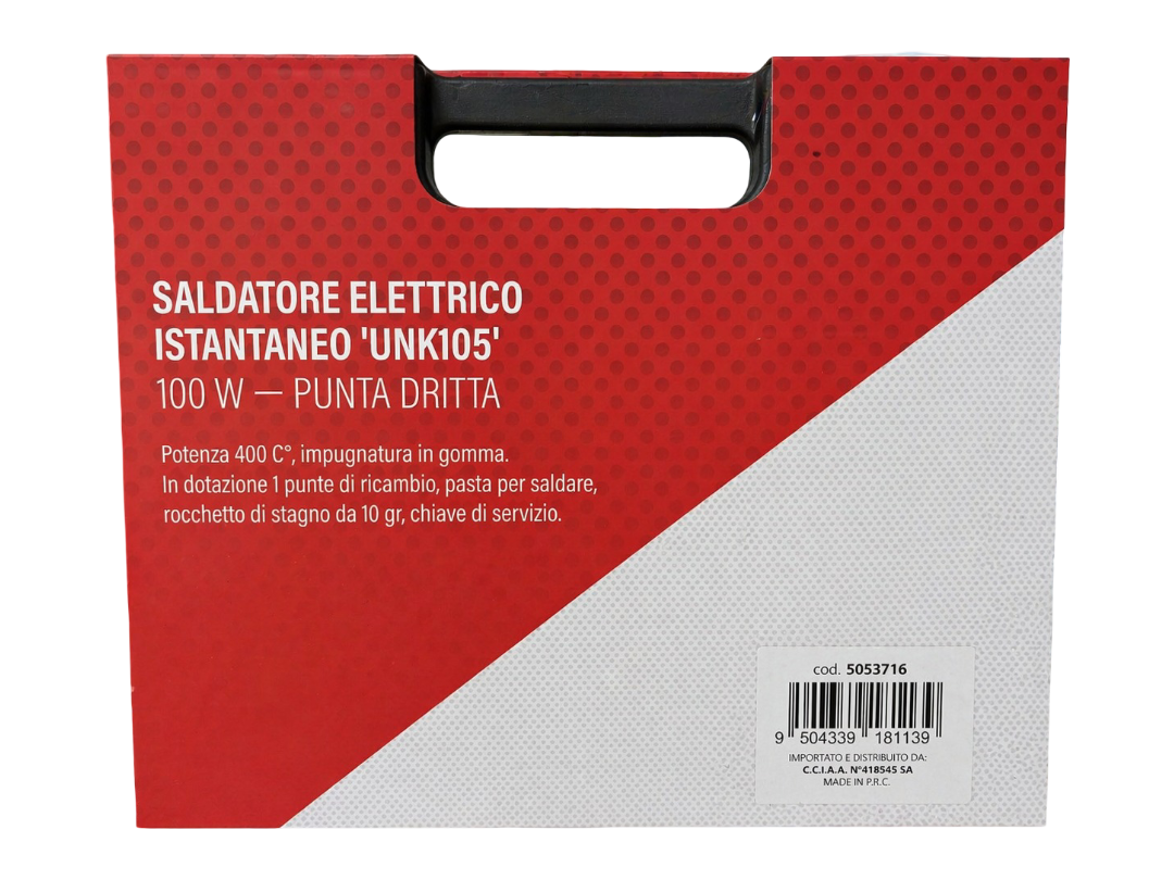 SALDATORE ELETTRICO ISTANTANEO (MOD. UNK105)