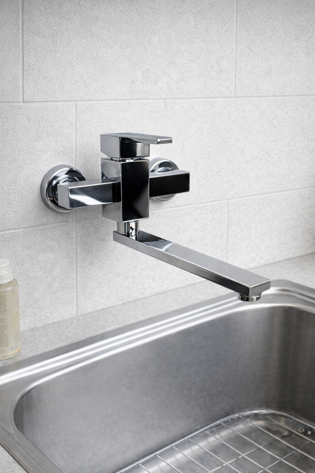 MARIANI - MISCELATORE MONOCOMANDO LAVELLO A MURO - SERIE QUADRA