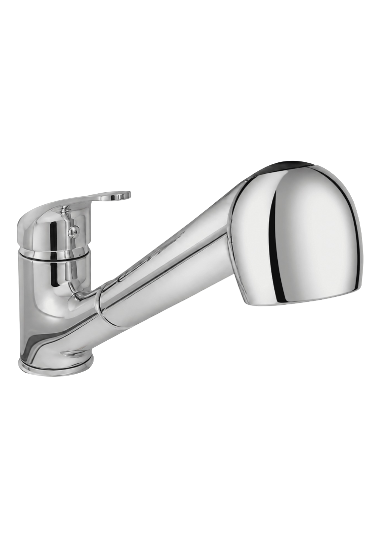 REMER - MISCELATORE MONOCOMANDO LAVELLO CON DOCCIA ESTRAIBILE - SERIE KISS