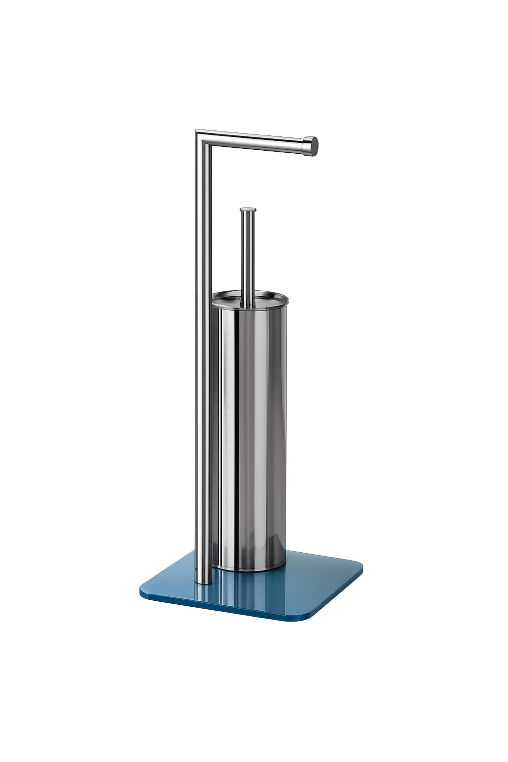 METAFORM - PIANTANA PORTA ROTOLO CON SCOPINO WC - SERIE ZERO