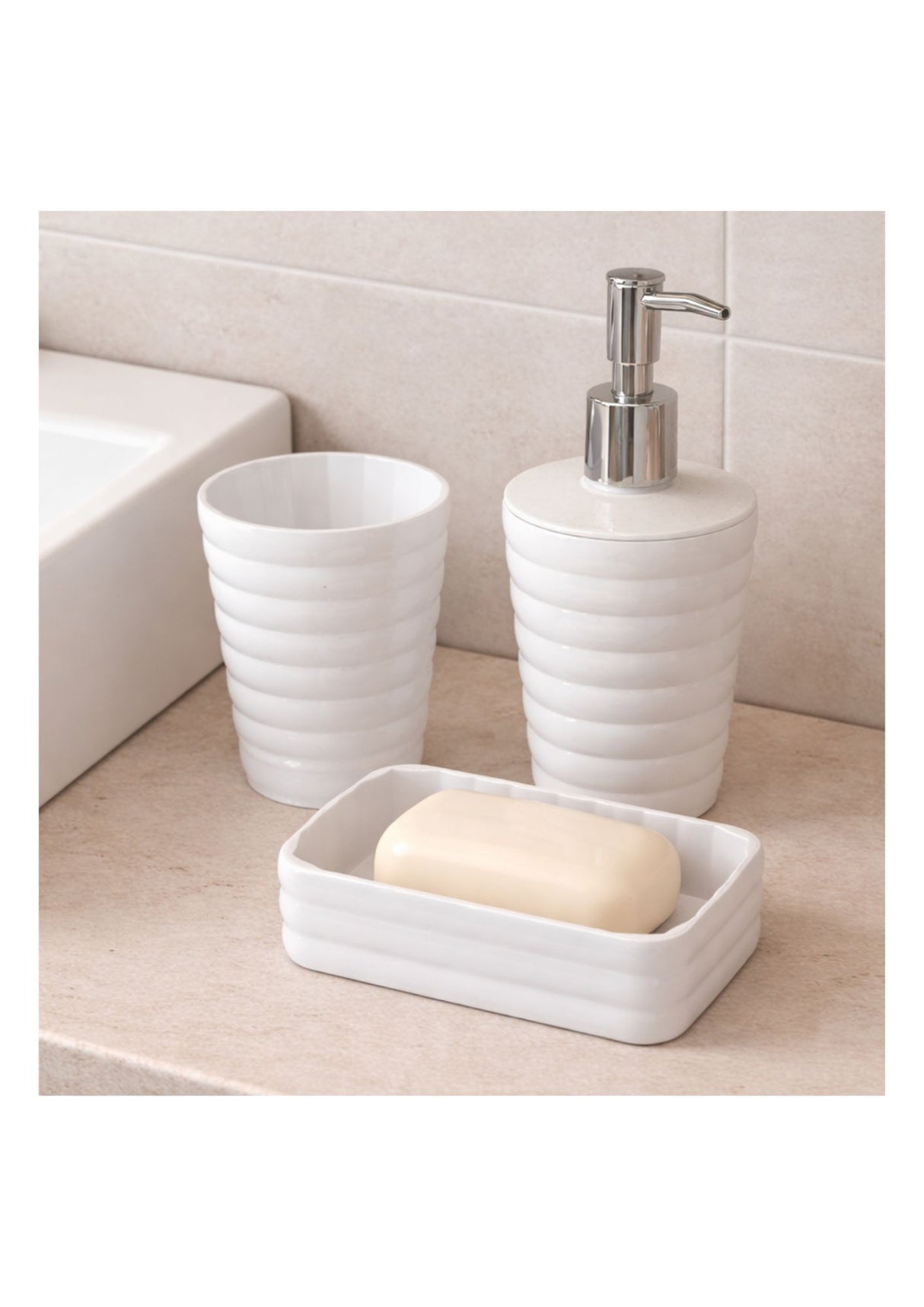GEDY - SET ACCESSORI BAGNO - SERIE GLADY