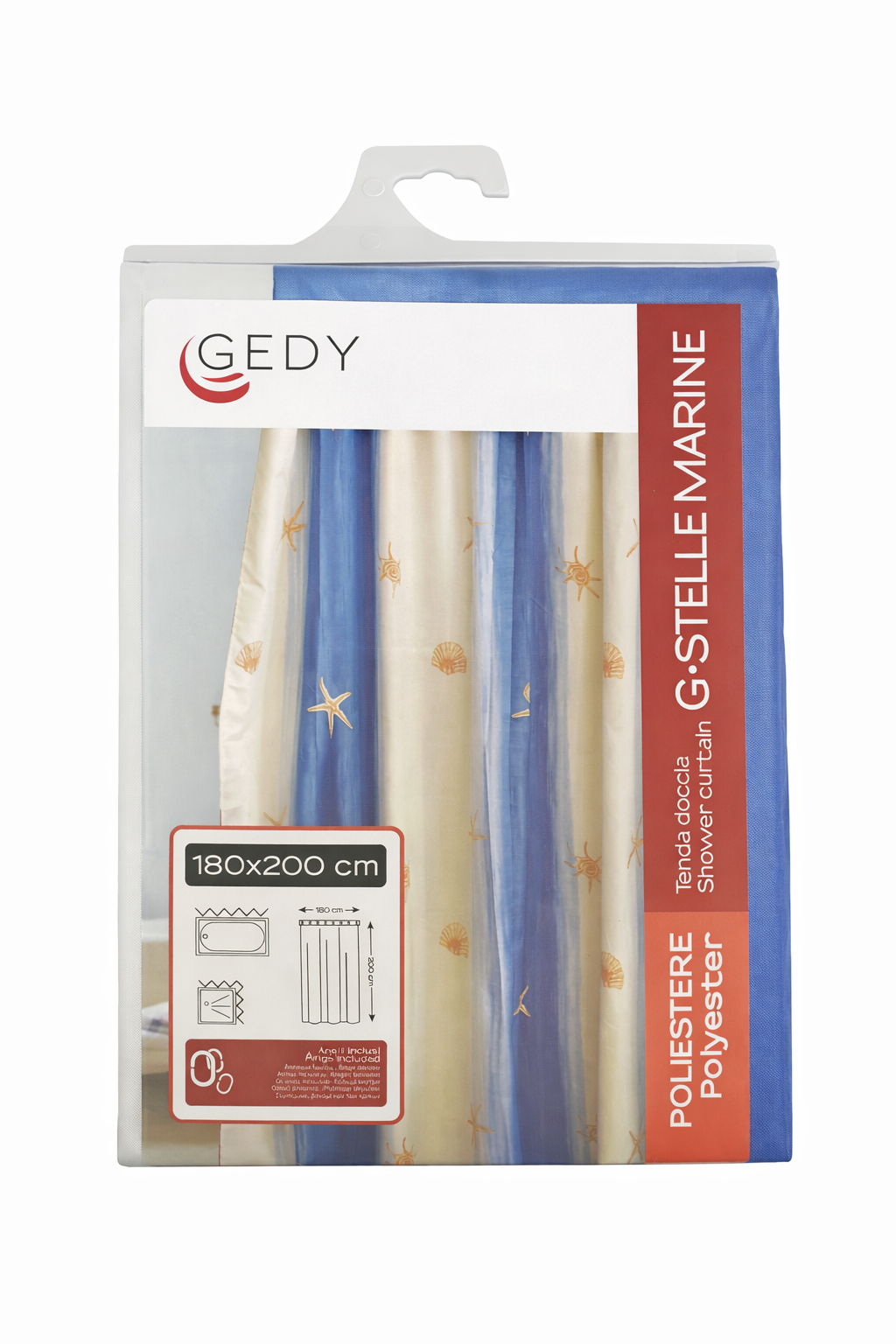 GEDY - TENDA DOCCIA O VASCA STELLE MARINE