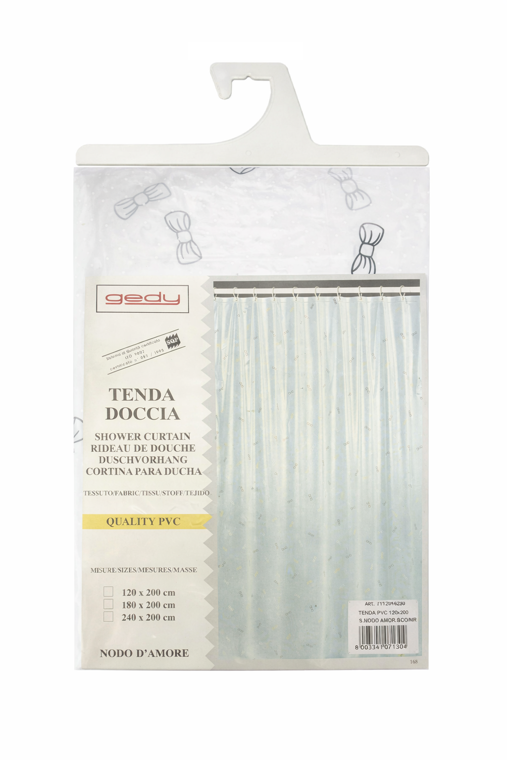GEDY - TENDA DOCCIA O VASCA NODO D'AMORE