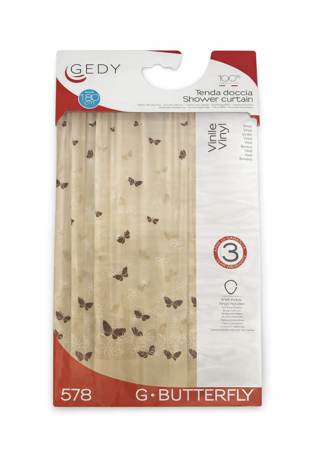 GEDY - TENDA DOCCIA O VASCA BUTTERFLY