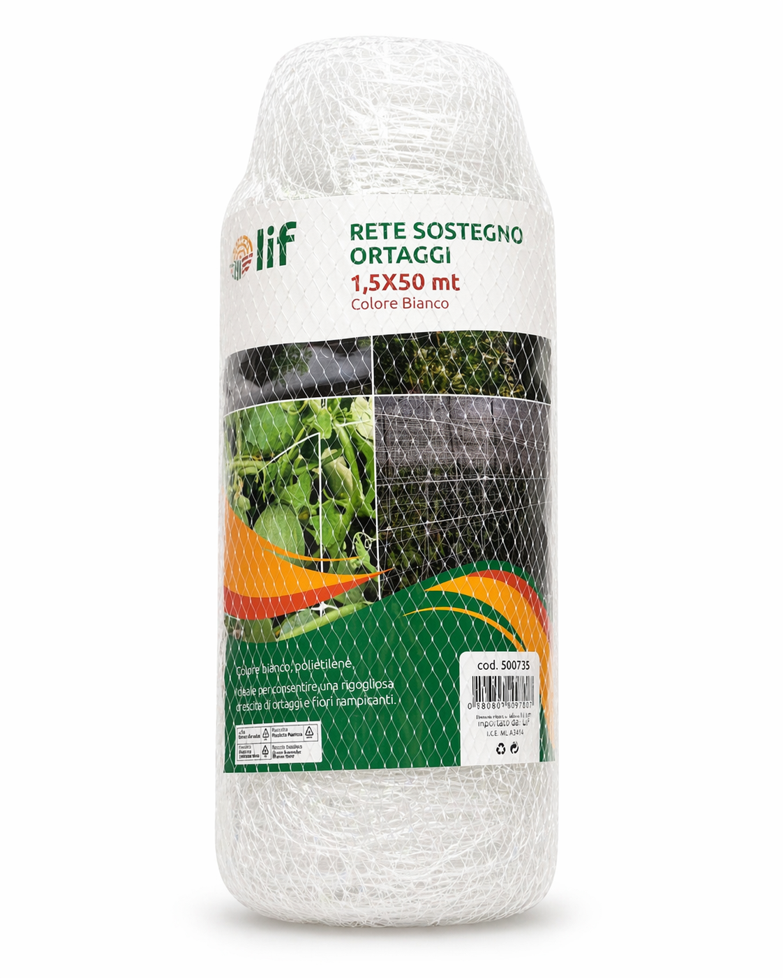 RETE SOSTEGNO ORTAGGI 1,5 X 50MT