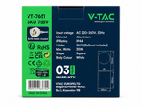APPLIQUE DA PARETE V-TAC - WALL LAMP QUADRATO