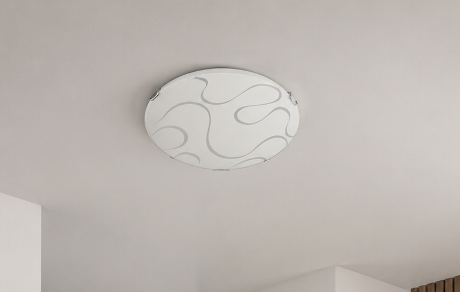 PLAFONIERA A MURO O A SOFFITTO E-ENERGY - ONDA 30