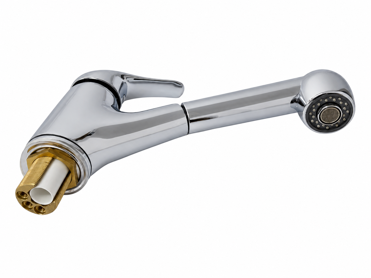 REMER - MISCELATORE MONOCOMANDO LAVELLO CON DOCCIA ESTRAIBILE - SERIE KISS